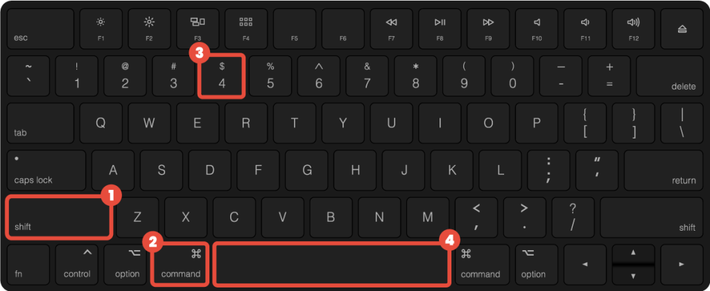 press shift + Command (⌘) + 4 + Space Bar to capture active window