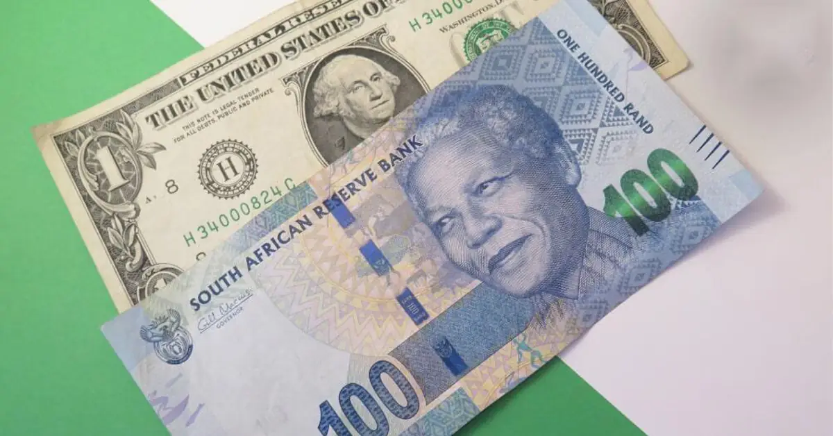 us dollar and south african rand