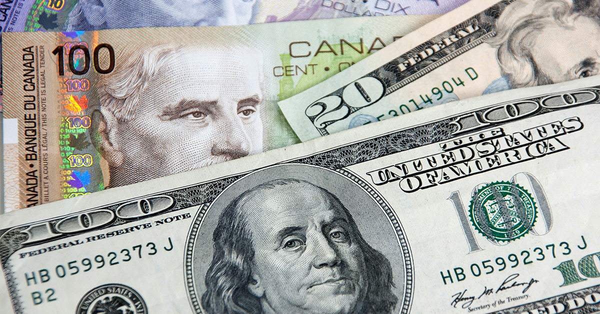 us dollar and canadian dollar