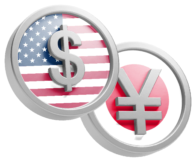 a silver dollar sign with a red and white flag on a circle with a red and white circle with a white background