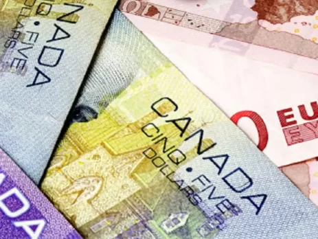 EURCAD- The image shows Canadian dollars and a Euro banknote together