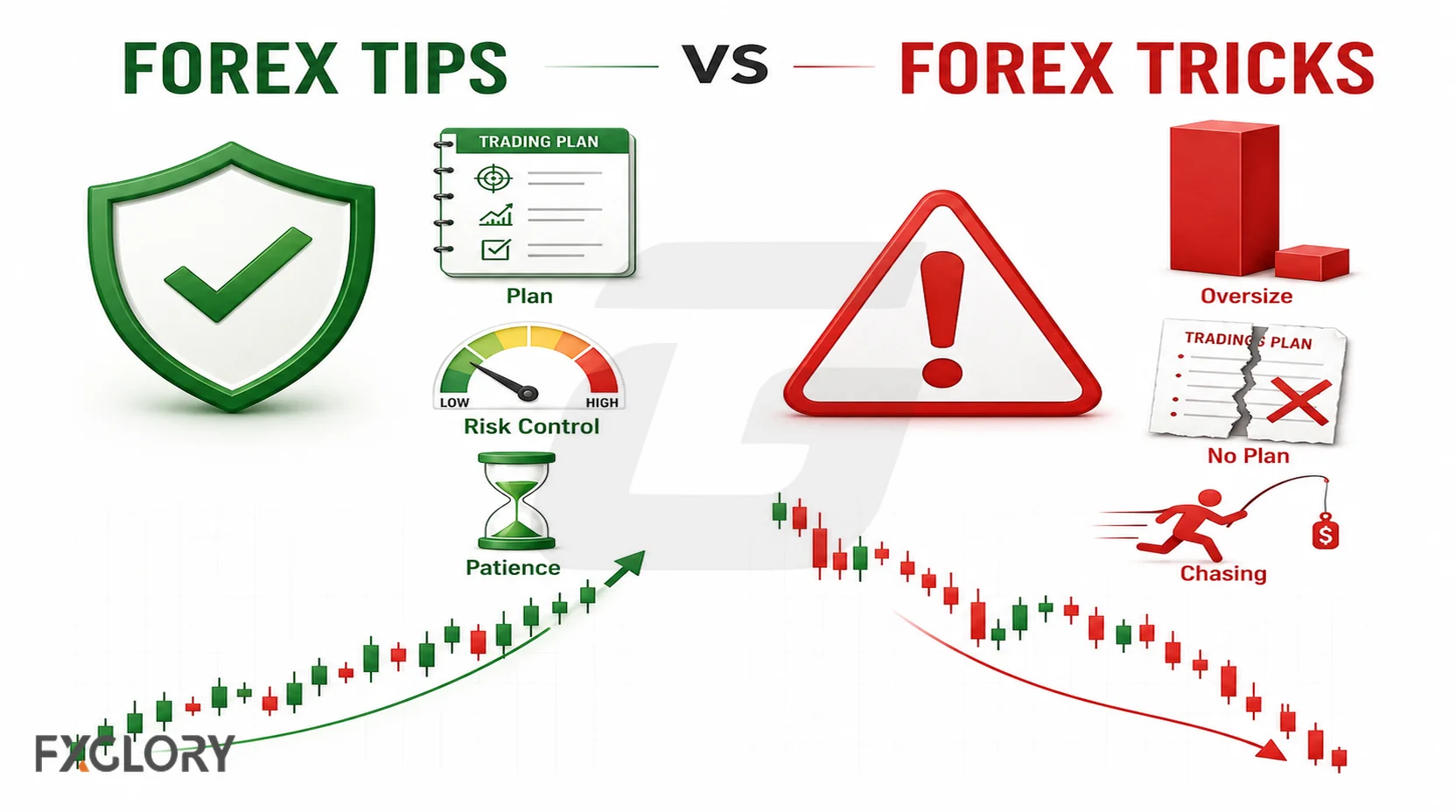 Forex trading tips compared with risky forex tricks.