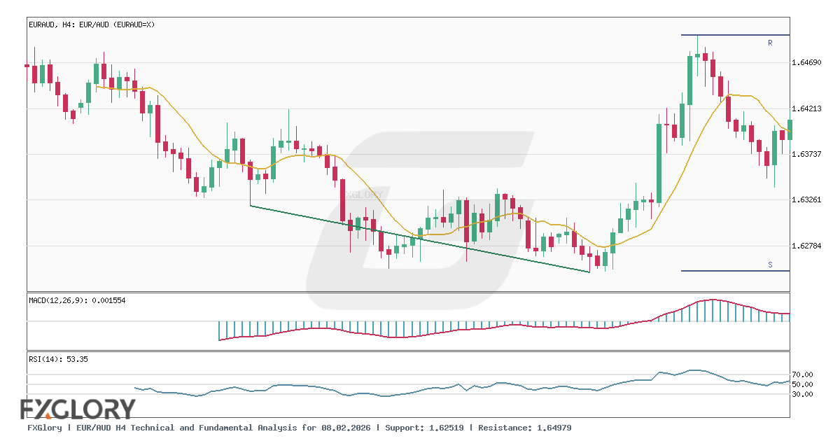 EUR/AUD H4 technical and fundamental analysis