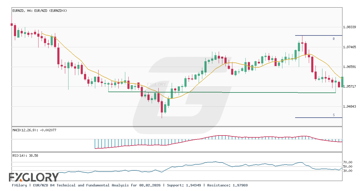 EUR/NZD H4 technical and fundamental analysis
