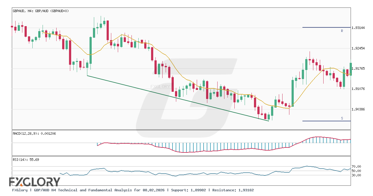 GBP/AUD H4 technical and fundamental analysis