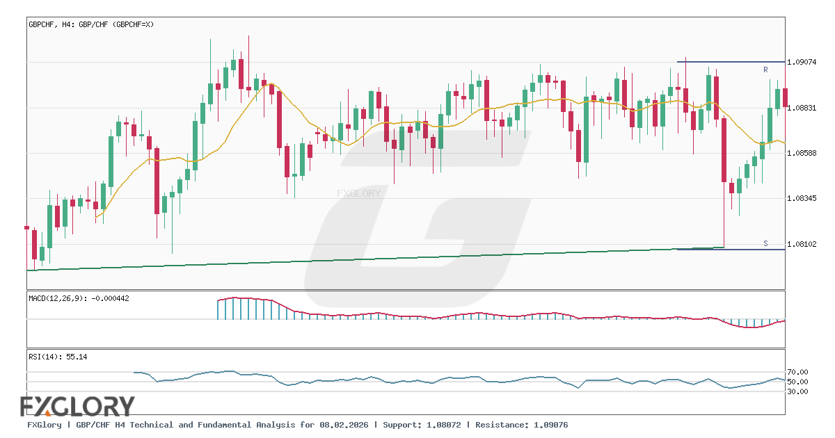 GBP/CHF H4 technical and fundamental analysis