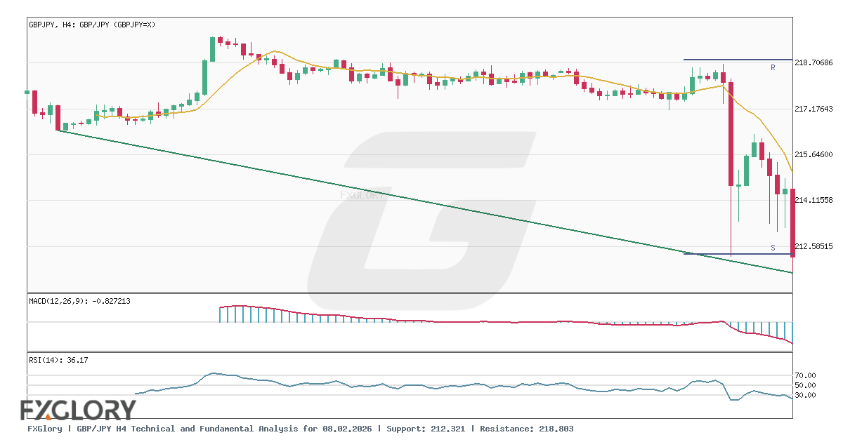 GBP/JPY H4 technical and fundamental analysis