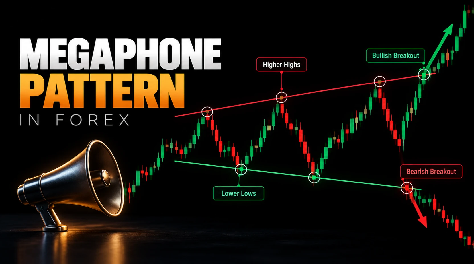 Megaphone Pattern in Forex Featured Image