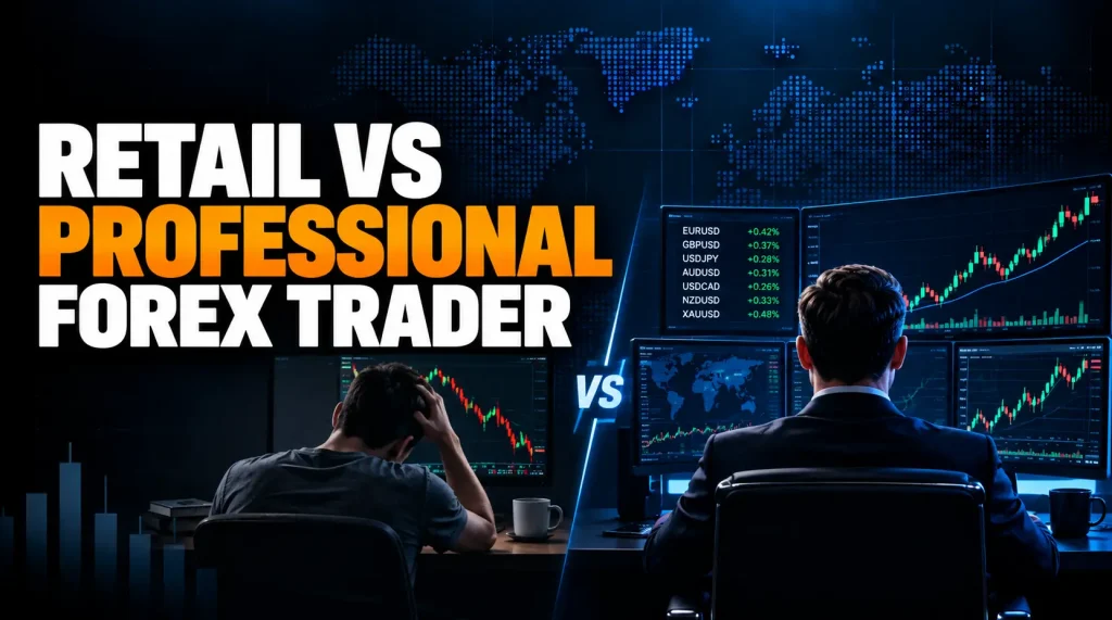 Retail vs Professional Forex Trader Featured Image